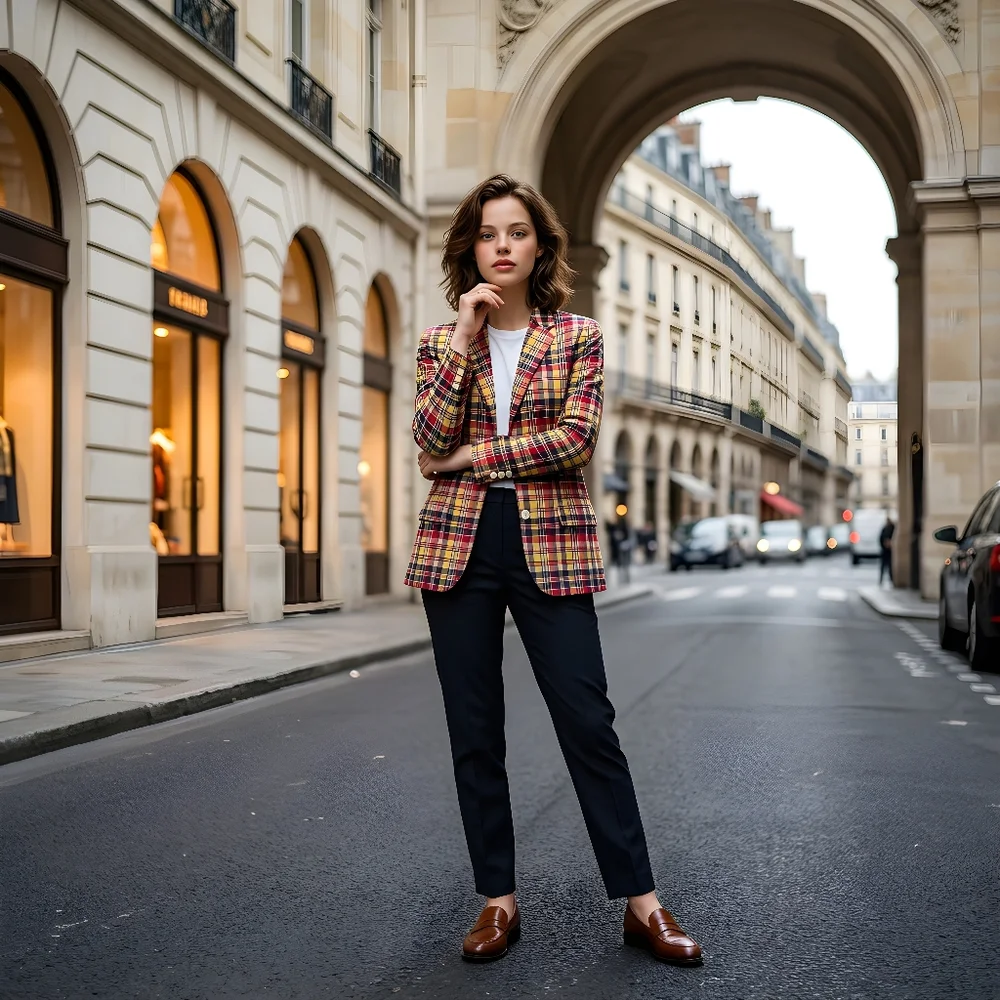 Vintage Ralph Lauren RRL Double RL Madras Plaid Blazer Sz 4 Excellent Condition - Picture 4 of 10